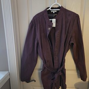 Maurices Purple Jacket With Tie